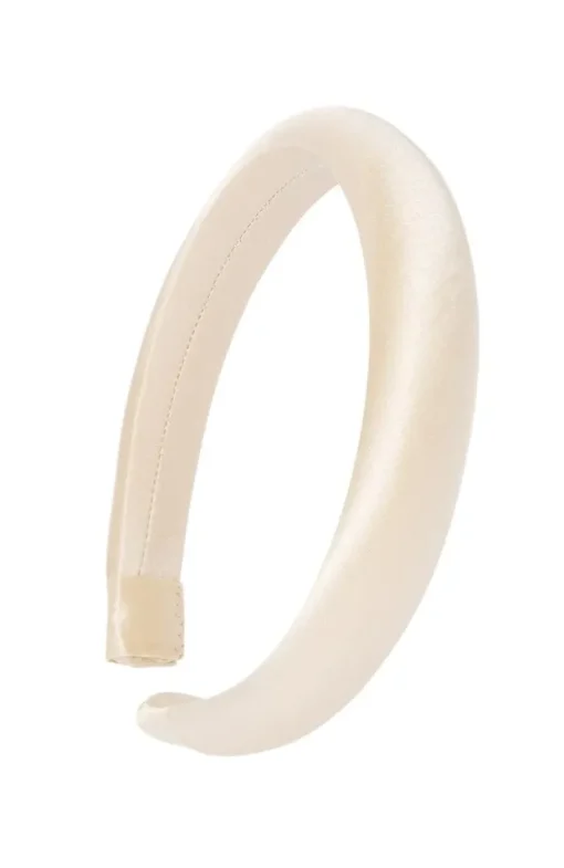 1" Padded Headband - Silk Charmeuse
