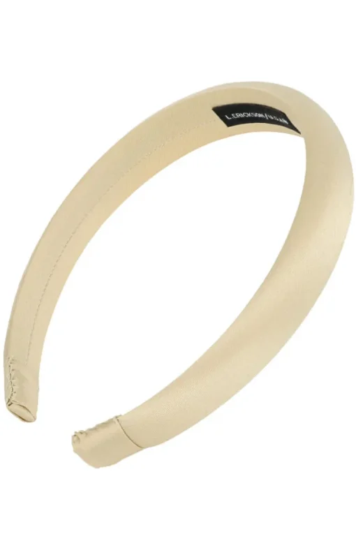 1" Padded Headband - Silk Charmeuse