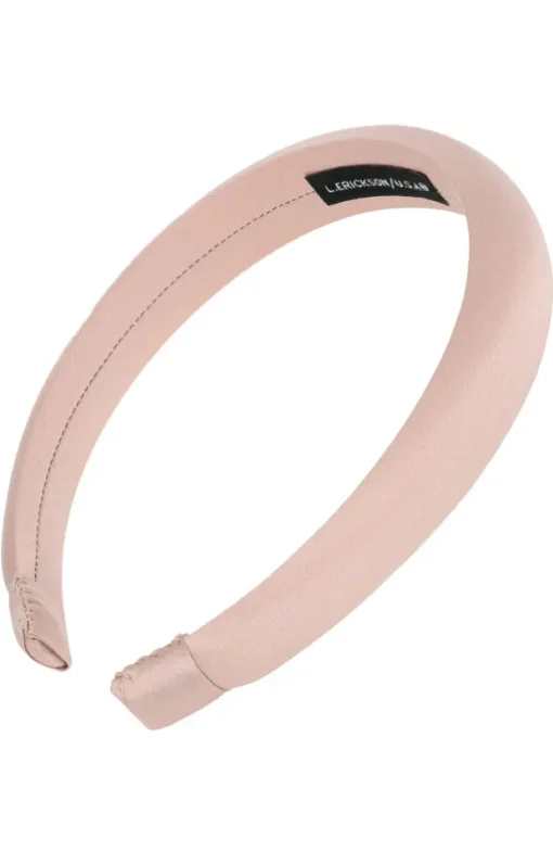 1" Padded Headband - Silk Charmeuse