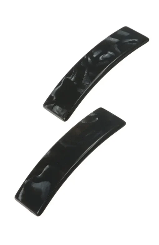 Rectangle Barrette Pair - Classic