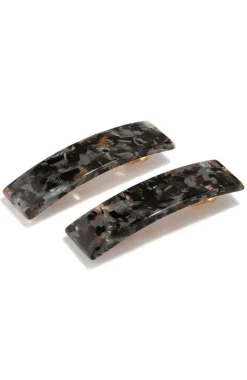 Rectangle Barrette Pair - Pavlova