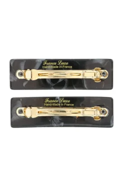 Rectangle Barrette Pair - Classic