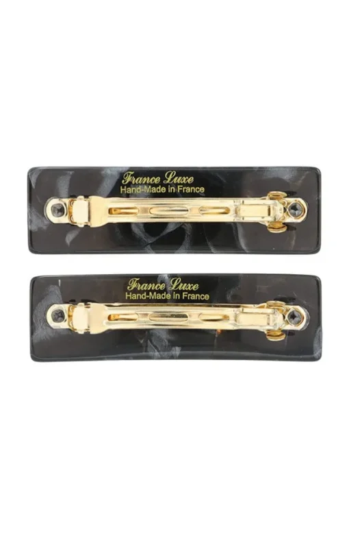 Rectangle Barrette Pair - Classic