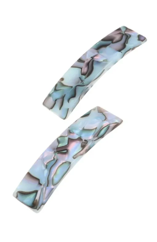 Rectangle Barrette Pair - Classic