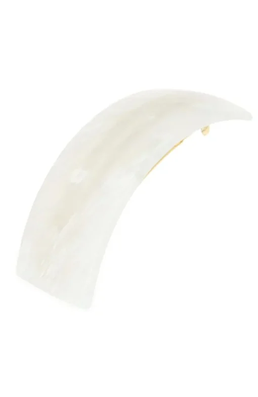 Rectangle Volume Barrette - Neige