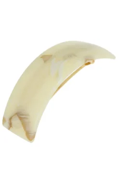 Rectangle Volume Barrette - Carrara