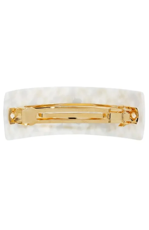 Rectangle Volume Barrette - Coconut Milk