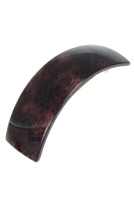 Rectangle Volume Barrette - Aztec