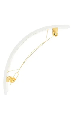 Rectangle Volume Barrette - Neige