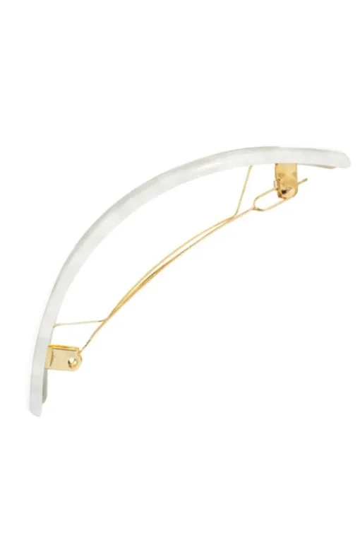 Rectangle Volume Barrette - Coconut Milk