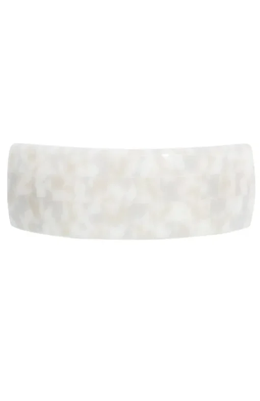 Rectangle Volume Barrette - Coconut Milk