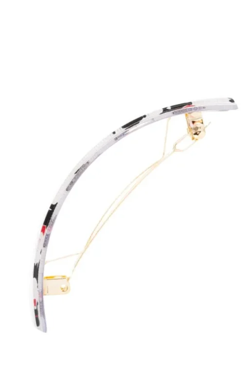Rectangle Volume Barrette - Scottie Dog