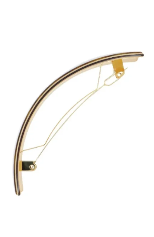 Rectangle Volume Barrette - Tiger