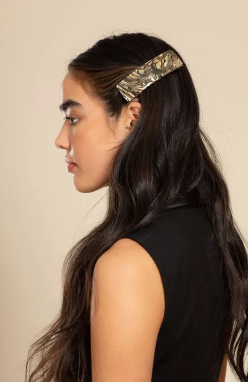Rectangle Volume Barrette - Classic