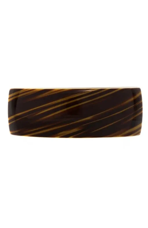 Rectangle Volume Barrette - Tiger