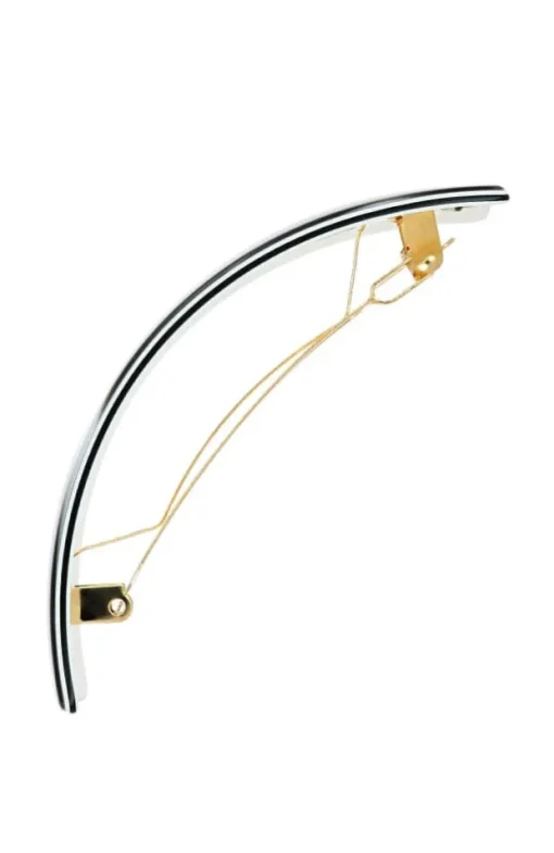 Rectangle Volume Barrette - Tiger