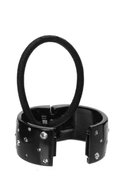 Scattered Crystal Cuff Ponytail Holder