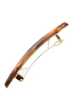 Small Luxury Rectangle Barrette - Classic