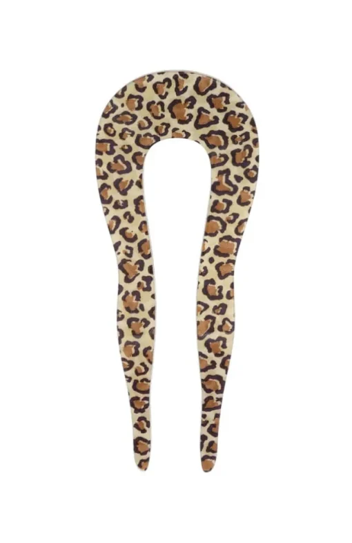 Toulouse Chignon Pin - Golden Leopard