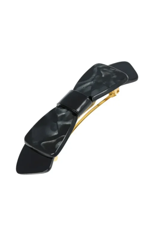 Two Tone Bow Barrette - Classic